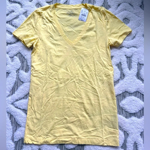 NWT JCrew Yellow Tee | S - Picture 1 of 2